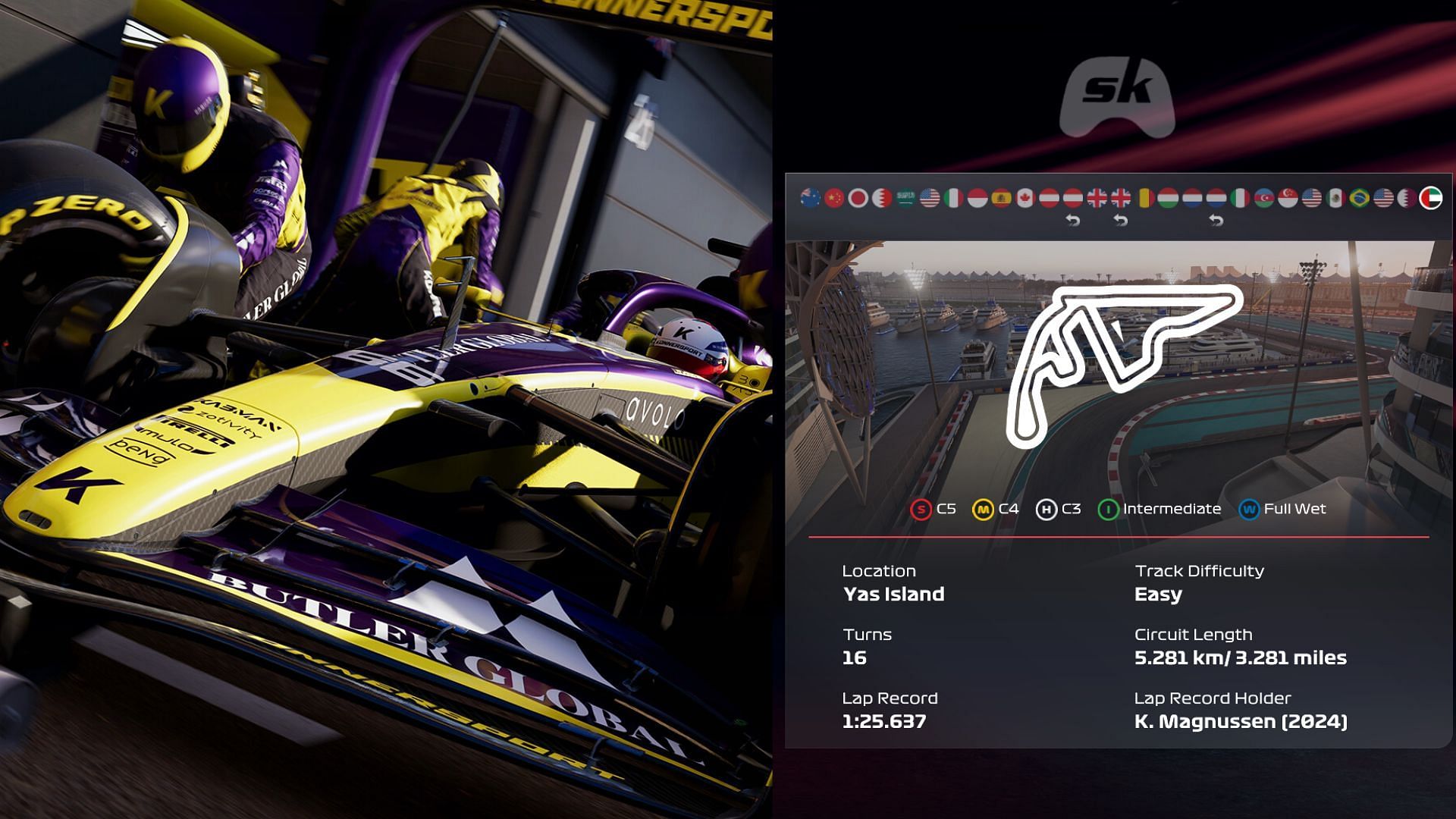 F1 25 Abu Dhabi GP setup