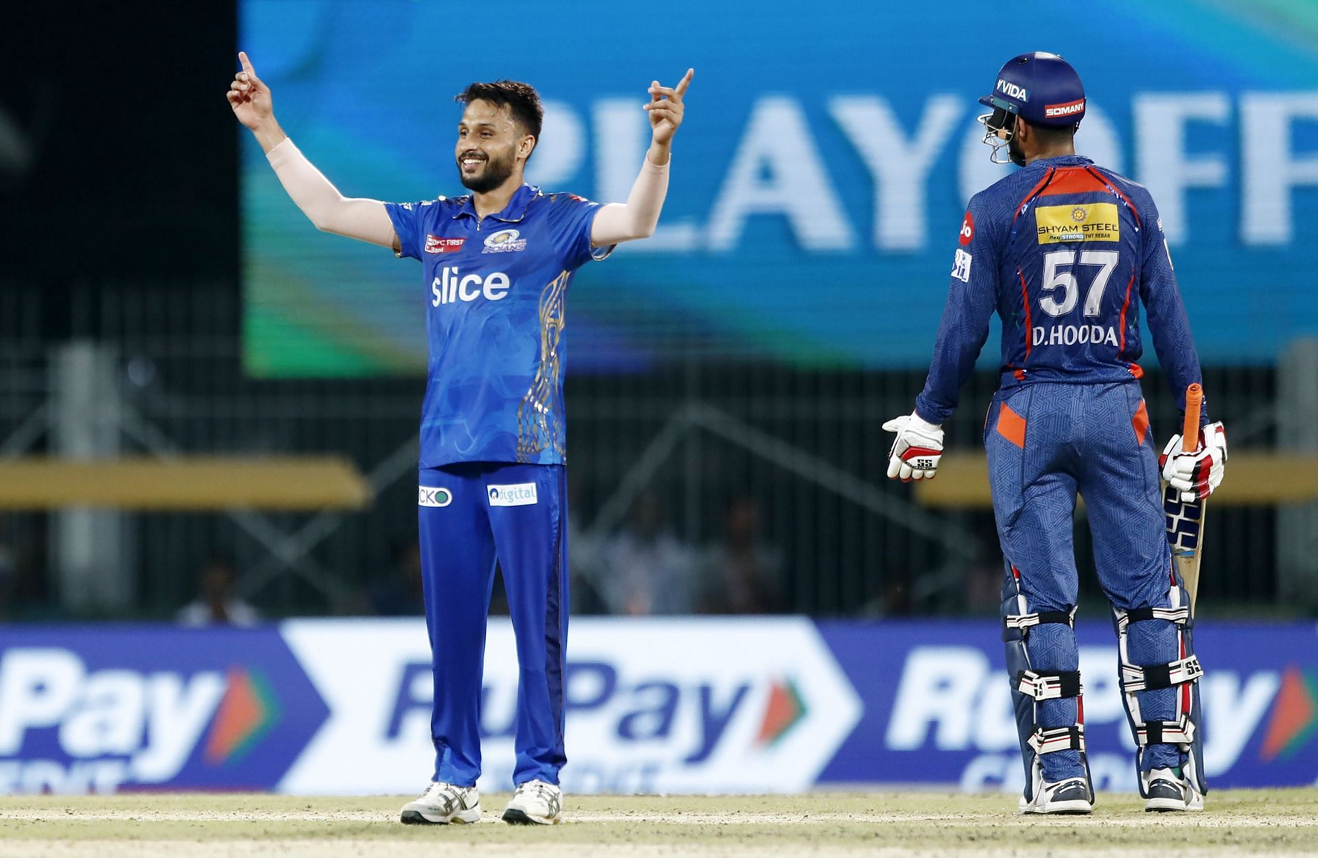 Akash Madhwal, who has tasted success with MI in the past, is a part ofthe RR outfit in IPL 2025. Source: Getty