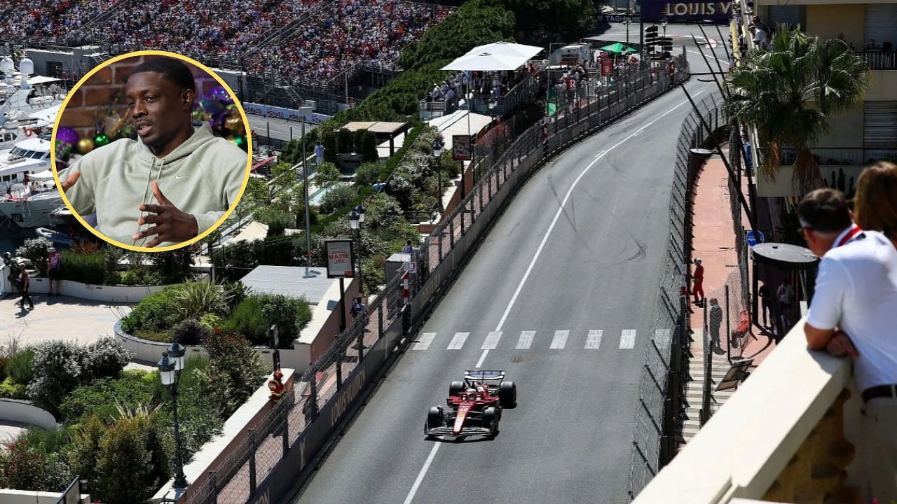In Picture: Monaco GP Track (foreground), and Darius Butler (circle). Credit: Getty