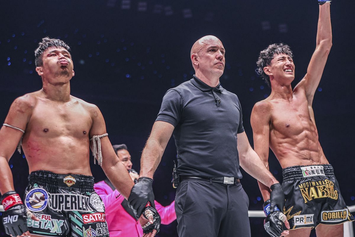 Superlek Kiatmoo9 and Nabil Anane - Photo by ONE Championship