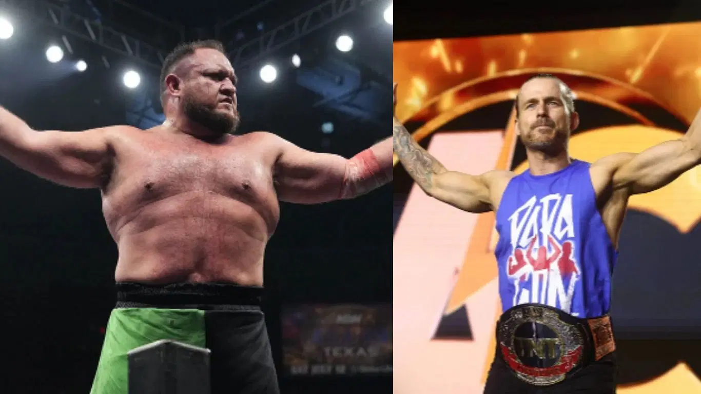 Samoa Joe and Adam Cole [ Images from allelitewrestling.com