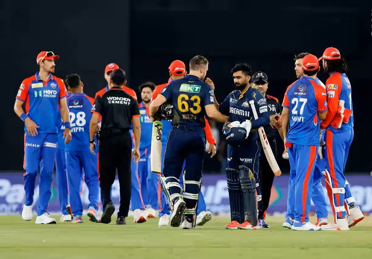 दिल्ली कैपिटल्स और गुजरात टाइटंस (Photo Credit - BCCI)