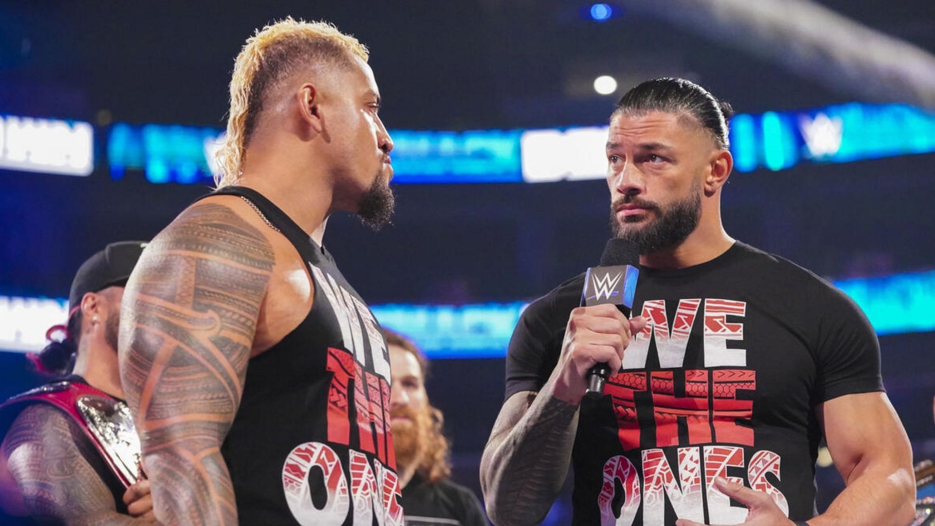 Roman Reigns and Solo Sikoa on SmackDown! [Image credit: WWE.com]