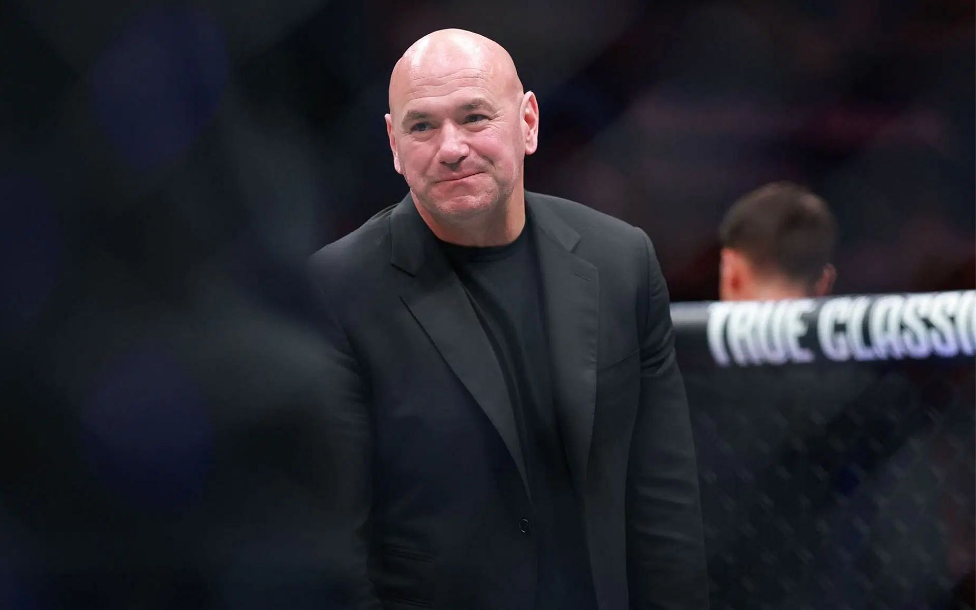 Dana White (pictured) questioned by UFC lightweight over fighter compensation for new trading card-initiative [Image courtesy: Getty Images]