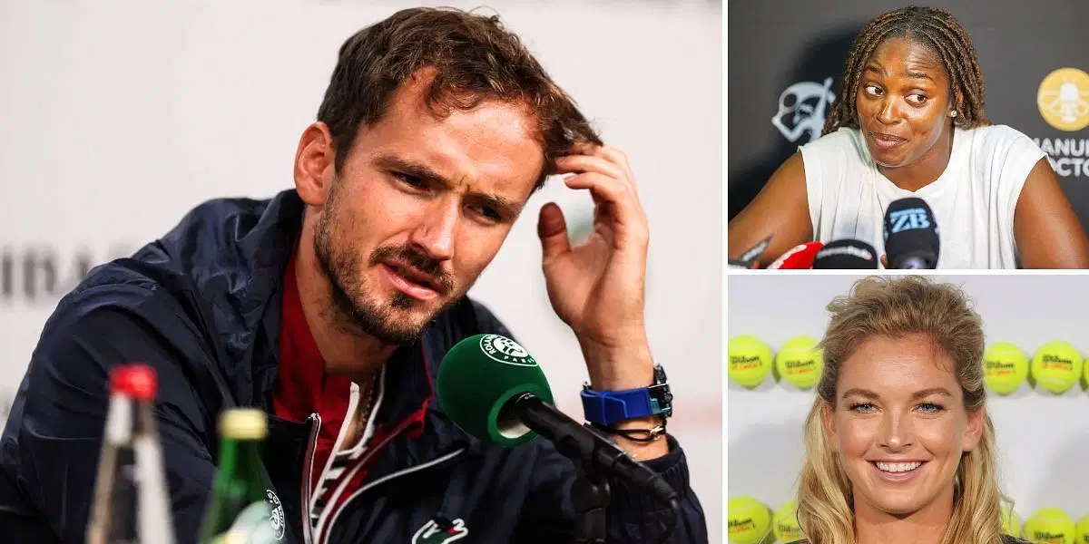 Daniil Medvedev (L); Sloane Stephens &amp; CoCo Vandeweghe (R) (Image Source: Getty)