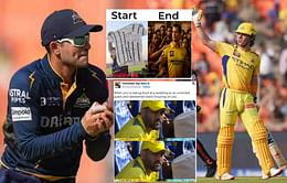 "Empty stands even after doing last match drama and retirement gimmick"- Top 10 funny memes as CSK scores 230/5 in IPL 2025 clash vs GT