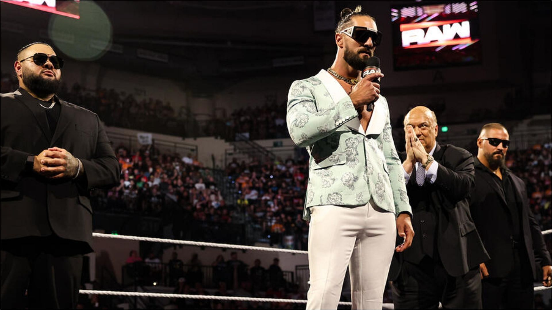 Seth Rollins addresses the crowd on Monday Night RAW [Image: WWE.com]