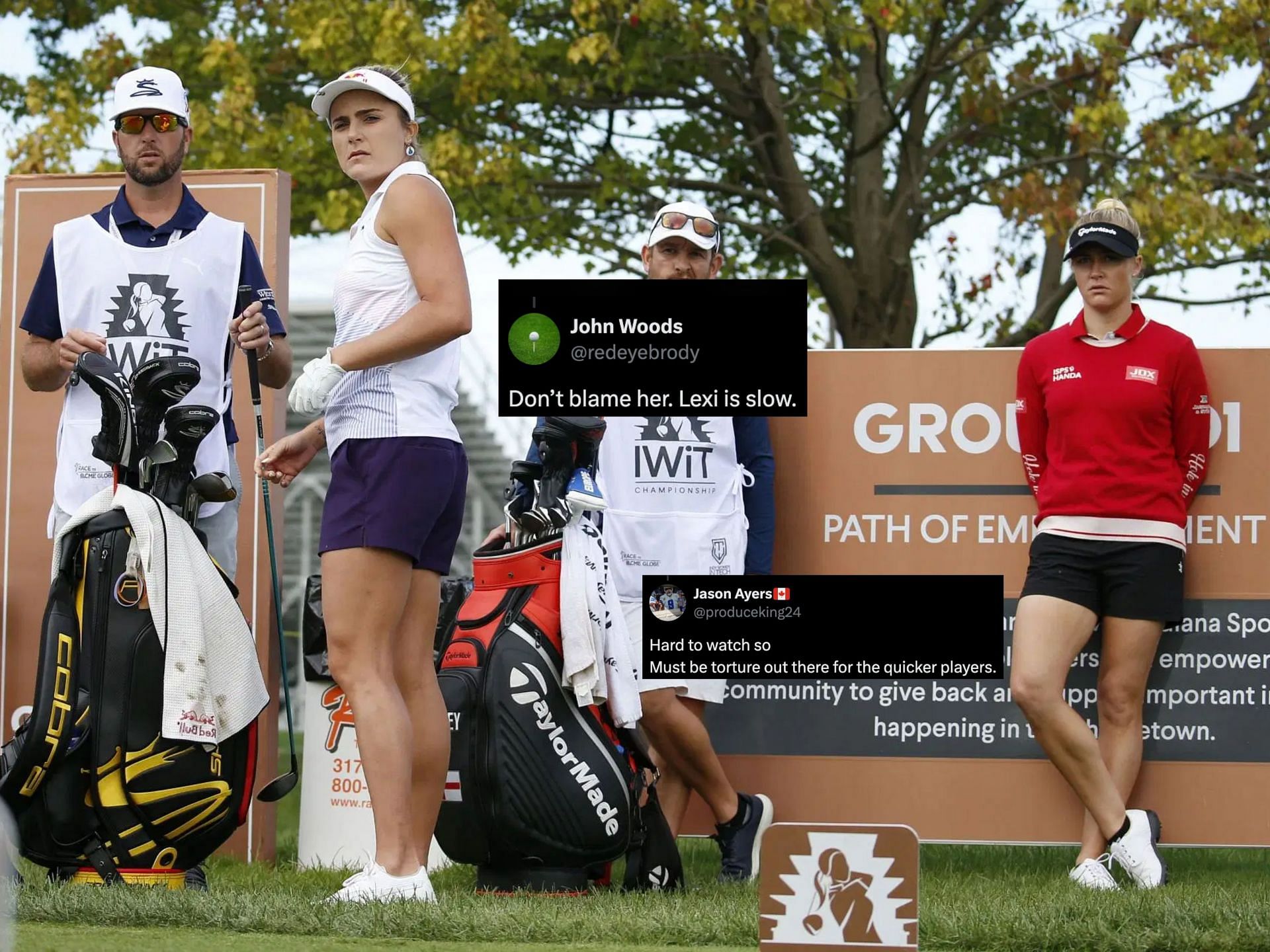 Charley Hull and Lexi Thompson are paired together at the U.S. Women&rsquo;s Open 2025 (image Source: Getty, x@produceking24, x@redeyebrody)