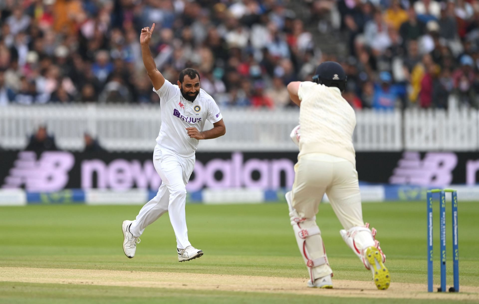 Mohammed Shami celebrates a wicket. (Image Credits: Getty)