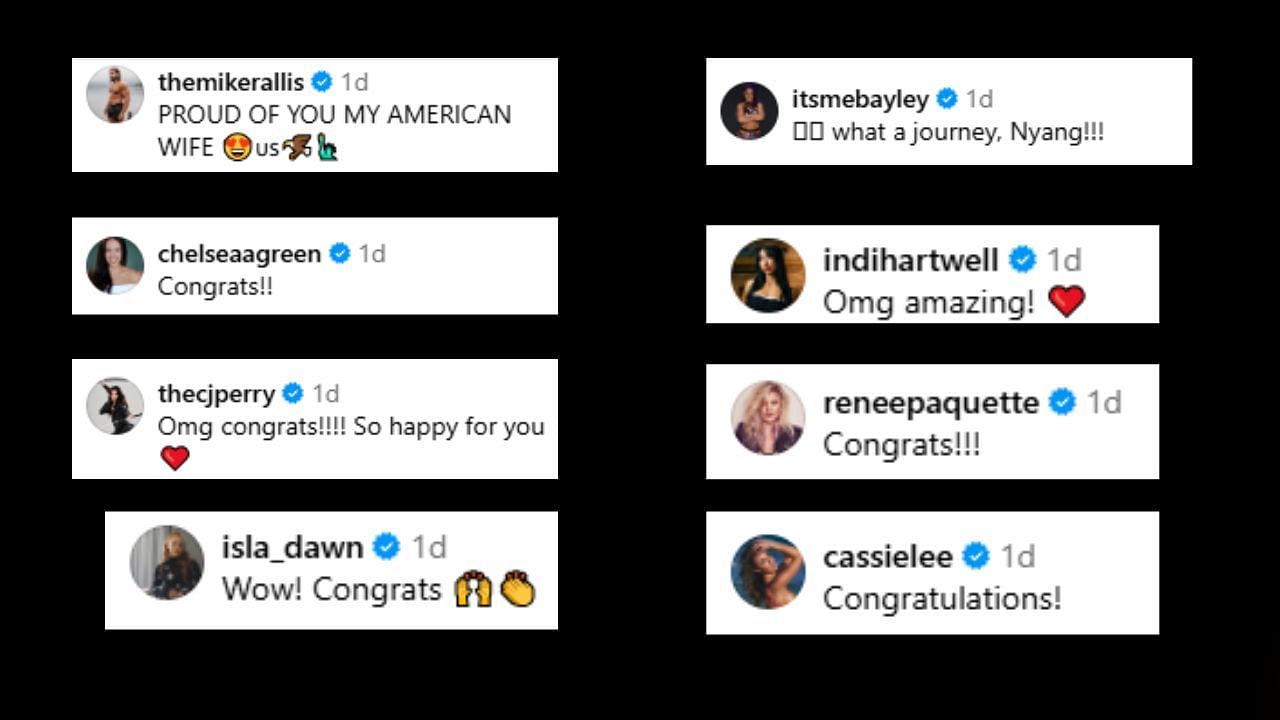 Superstars react to Emma getting US citizenship! (Credits: Emma&#039;s IG)