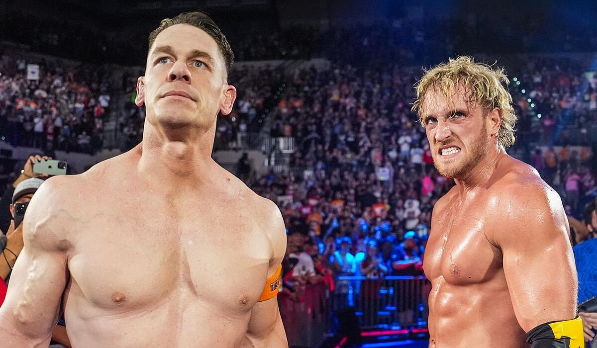 John Cena &amp; Logan Paul. [Image credits: WWE.com]