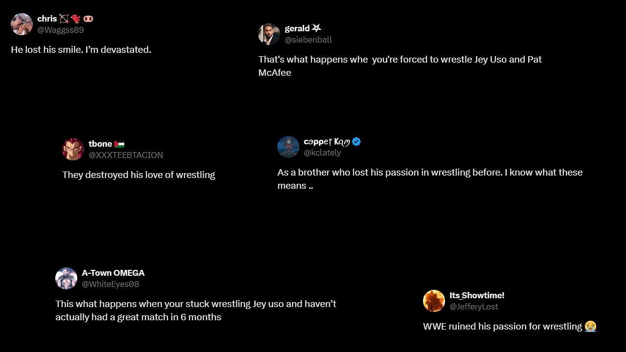 Fans react to Gunther&#039;s X activity (via @mckenzieas93V2 on X)