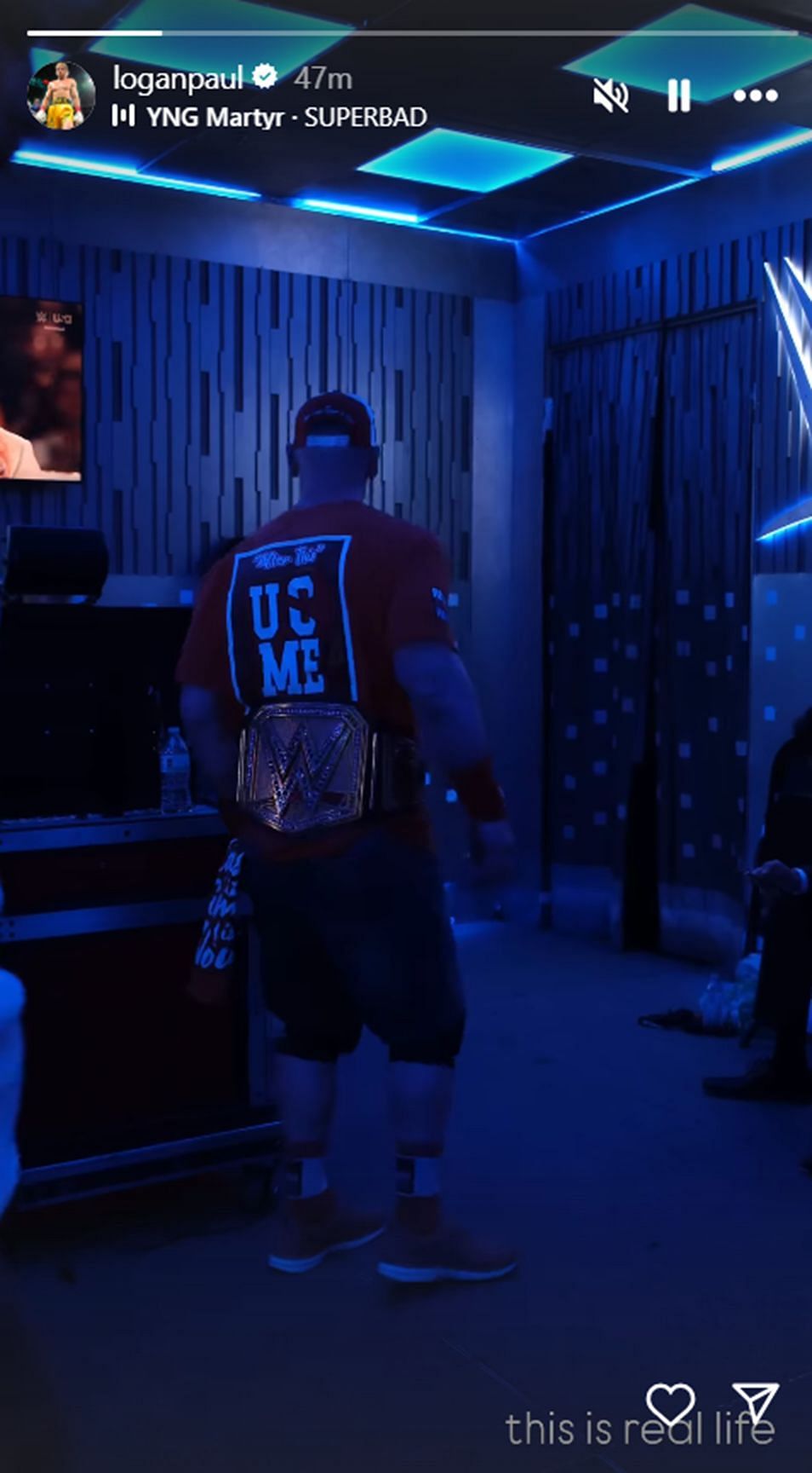 Logan Paul shared some backstage footage [Image credit: Paul&#039;s Instagram account]