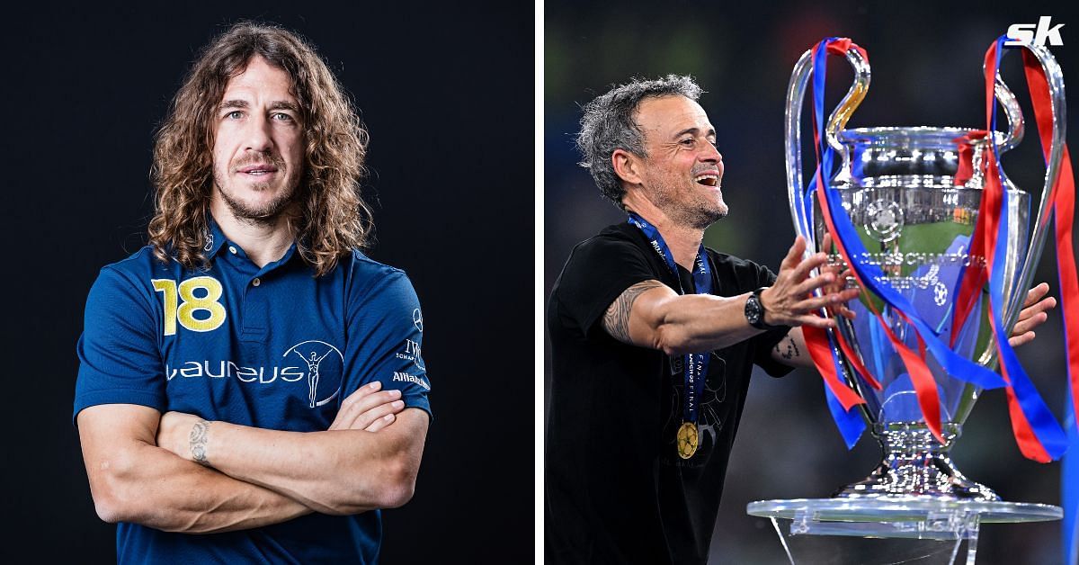 L to R: Carles Puyol and Luis Enrique (both images via Getty)