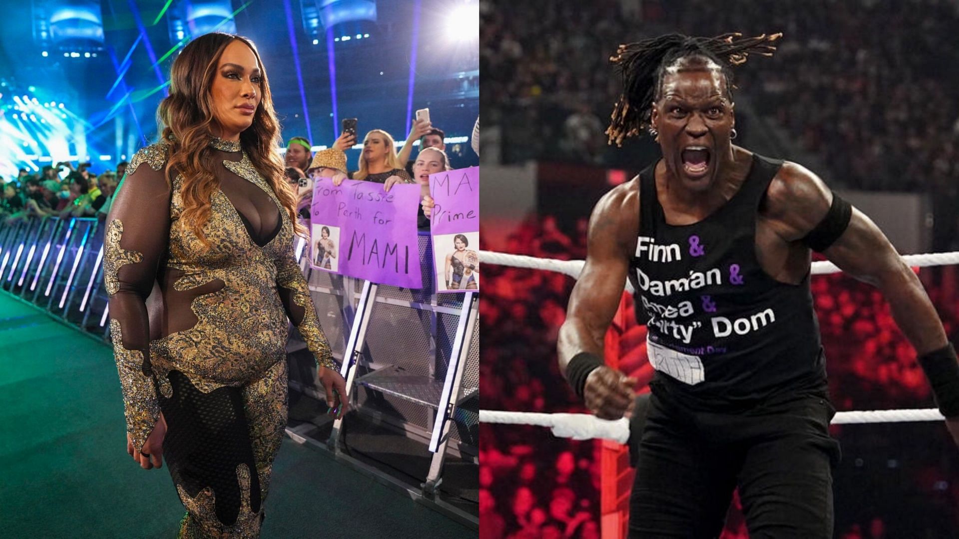 Nia Jax and R-Truth! (Images from WWE.com)