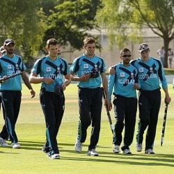 Scotland lifts trophy at ICC CWCQ NZ 2014 - joins Pool A in 2015 World Cup, UAE in Pool B
