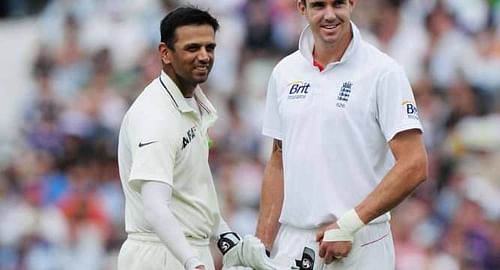 Rahul Dravid and Kevin Pietersen